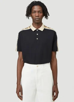 Men Gucci Polo Shirts^Interlocking G Stripe Polo Shirt