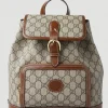 Men Gucci Backpacks^Interlocking G Supreme Backpack