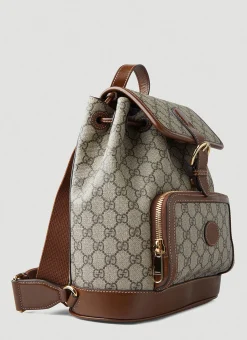 Men Gucci Backpacks^Interlocking G Supreme Backpack
