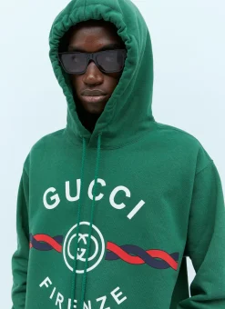 Men Gucci Sweatshirts^Interlocking G Torchon Hooded Sweatshirt