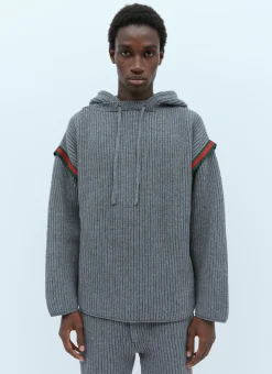 Men Gucci Sweatshirts^Interlocking G Wool Cardigan