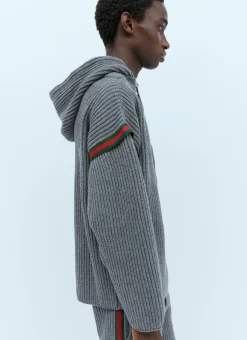 Men Gucci Sweatshirts^Interlocking G Wool Cardigan