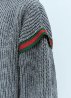 Men Gucci Sweatshirts^Interlocking G Wool Cardigan
