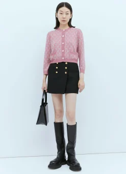 Interlocking Gg Crystal Knit Cardigan>Gucci Sale