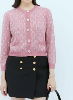 Interlocking Gg Crystal Knit Cardigan></noscript>Gucci Sale