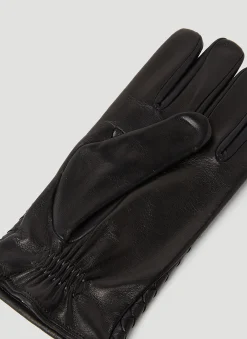 Men Bottega Veneta Gloves^Intrecciato Leather Gloves