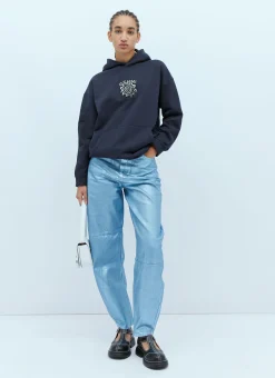 Isoli Flower Hooded Sweatshirt>GANNI