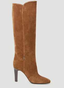 Jane Suede Boots>Saint Laurent Sale