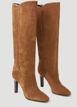 Jane Suede Boots>Saint Laurent Sale