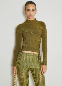 Jigsaw High Neck Knit Top>Isa Boulder
