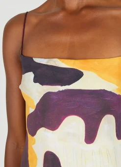 Joan Print Fine Strap Swimsuit><noscript><img width=