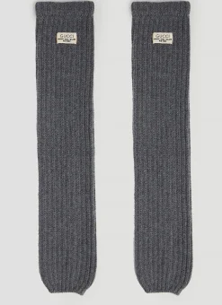Men Gucci Socks^Knit Cashmere Leg Warmers