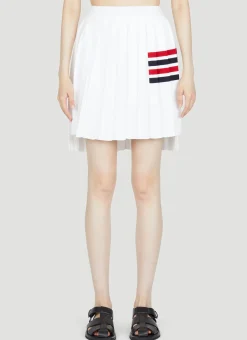 Knit Four Bar Pleated Skirt>Thom Browne Discount