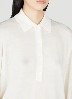 Knit Polo Shirt></noscript>TOTEME Clearance