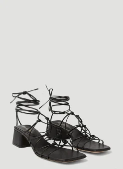 Knot Strap Heeled Sandals>Gianvito Rossi