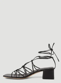 Knot Strap Heeled Sandals><noscript><img width=