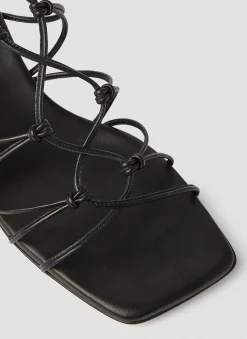 Knot Strap Heeled Sandals><noscript><img width=