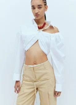 La Chemise Galliga Crop Shirt></noscript>Jacquemus Best