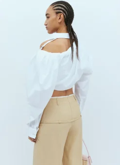 La Chemise Galliga Crop Shirt></noscript>Jacquemus Best