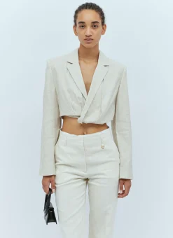 La Veste Bahia Courte Blazer>Jacquemus Discount