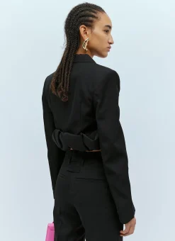 La Veste Croissant Crop Blazer></noscript>Jacquemus Online