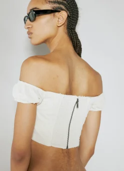 Lace Corset Crop Top>Guess USA Clearance