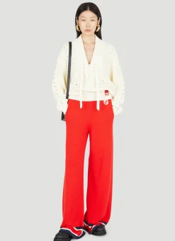 Lace-Up Knit Sweater>Gucci Online