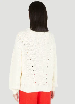 Lace-Up Knit Sweater></noscript>Gucci Online