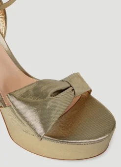 Lame Platform Sandals><noscript><img width=