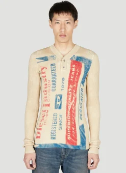 Men Diesel Tops^Lancy Henley Top