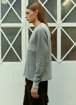 Men Eckhaus Latta T-Shirts^Lapped Long Sleeve T-Shirt