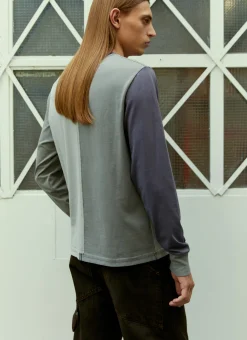 Men Eckhaus Latta T-Shirts^Lapped Long Sleeve T-Shirt