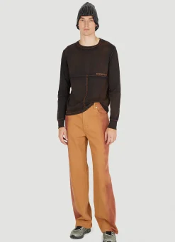 Men Eckhaus Latta Tops^Lapped Long Sleeve T-Shirt