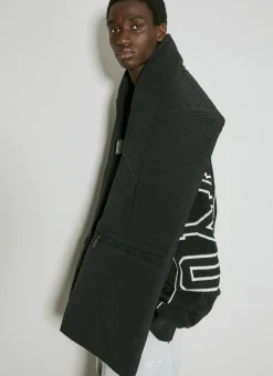Men Y-3 Scarves^Large Padded Scarf