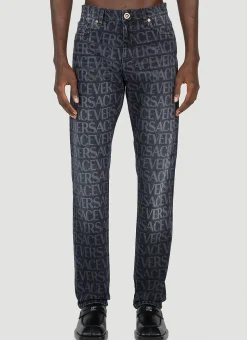 Men Versace Jeans^Laser Logo Print Jeans