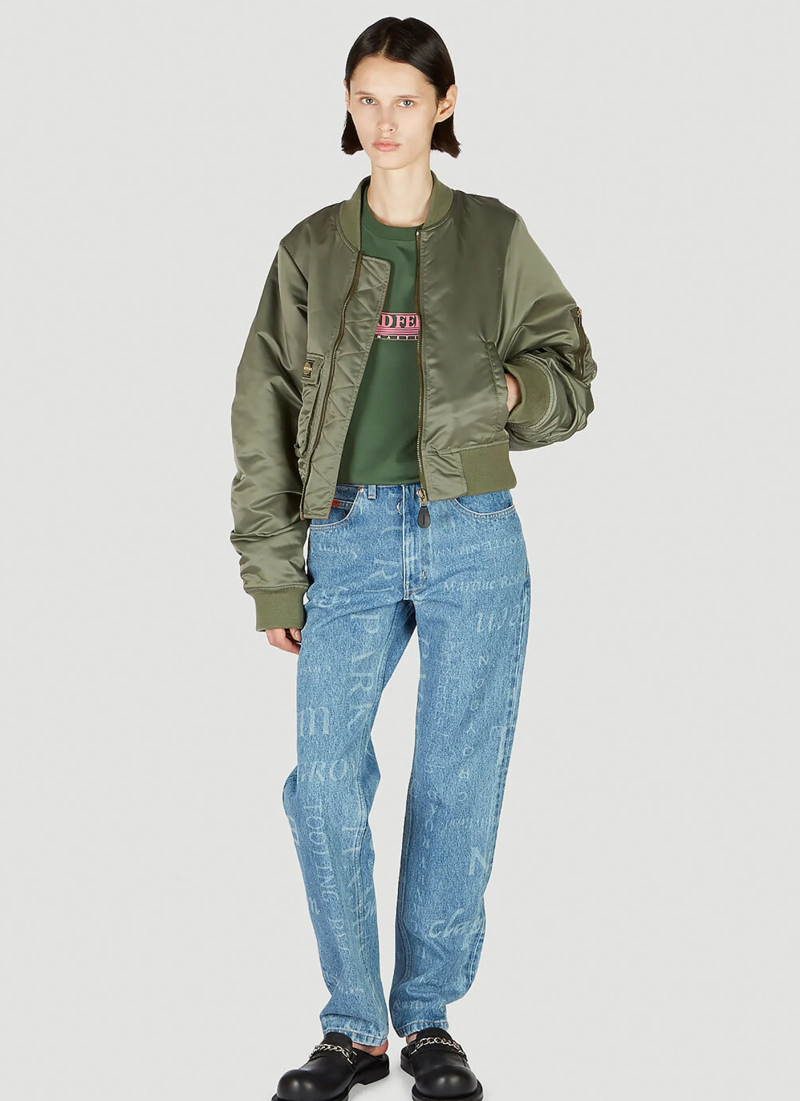 Laser Print Straight Cut Jeans>Martine Rose Outlet