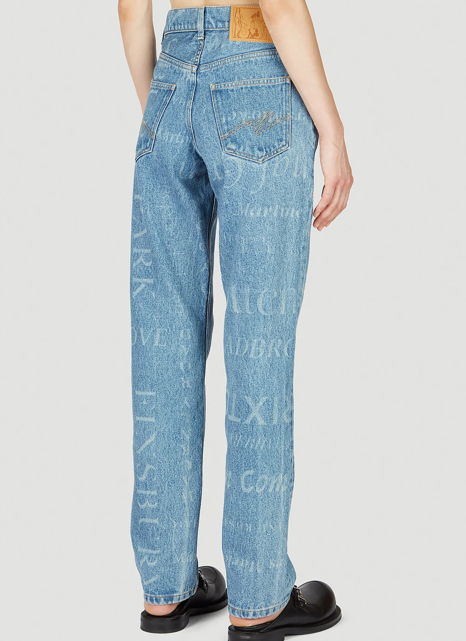 Laser Print Straight Cut Jeans>Martine Rose Outlet