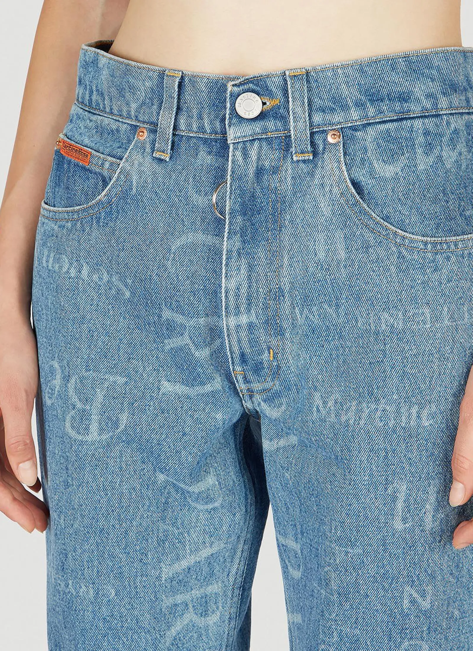 Laser Print Straight Cut Jeans>Martine Rose Outlet