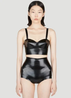Latex Balconette Bra>Maison Margiela Sale