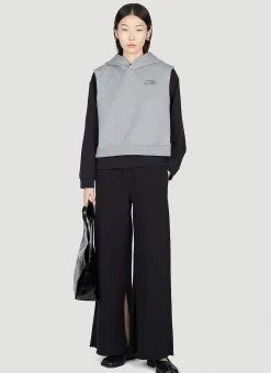 Layered Hooded Sweatshirt>MM6 Maison Margiela