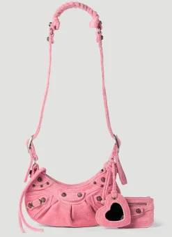 Le Cagole Xs Velour Shoulder Bag>Balenciaga Discount