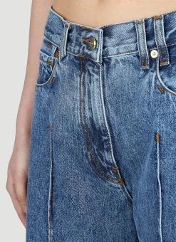 Le De Nimes Bordado Jeans><noscript><img width=