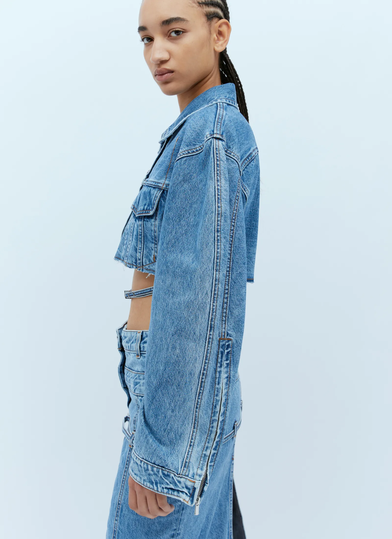 Le Haut De Nimes Corto Denim Jacket>Jacquemus Sale