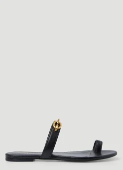 Le Mallion Flat Sandals>Saint Laurent Hot