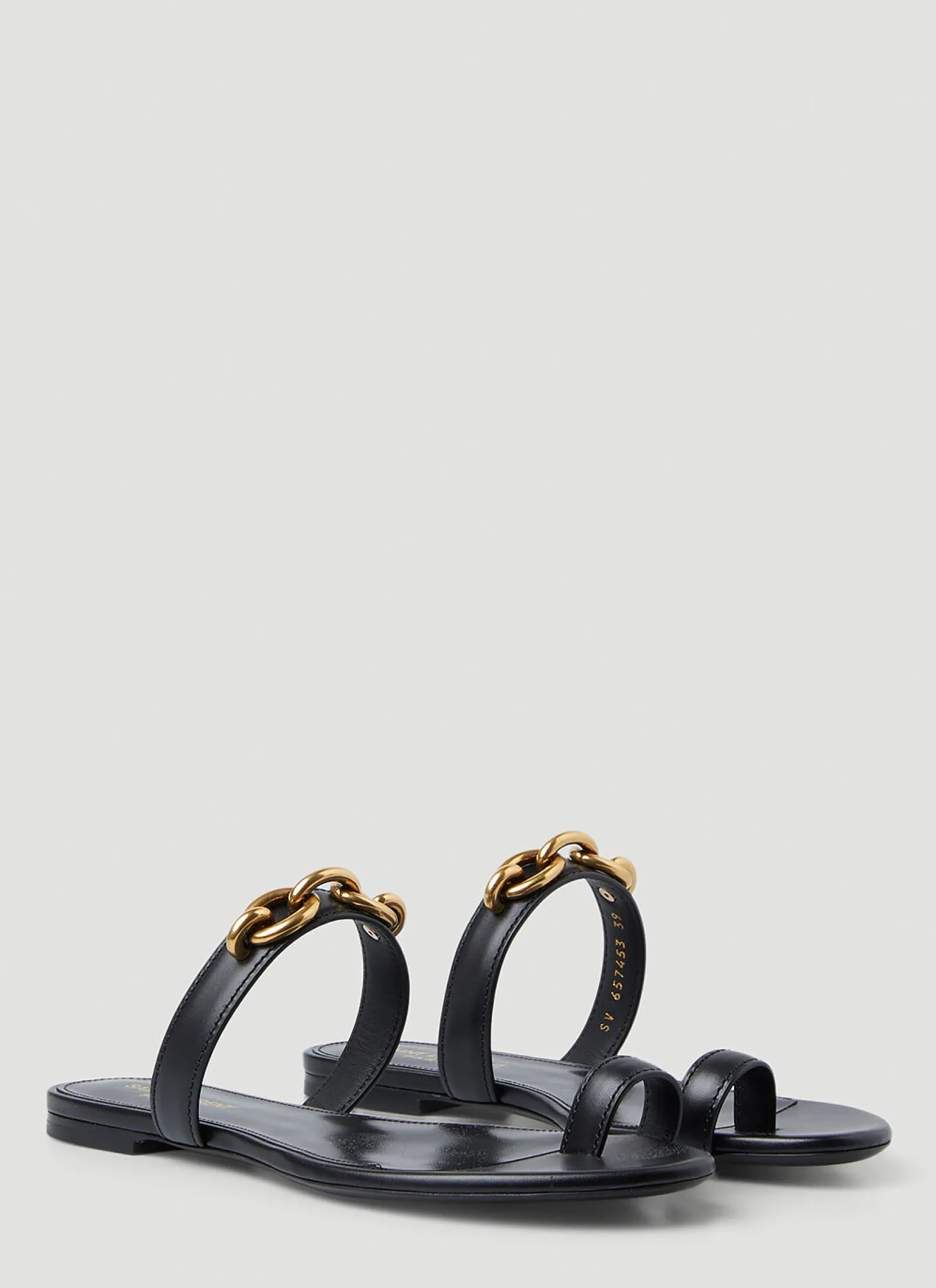 Le Mallion Flat Sandals>Saint Laurent Hot