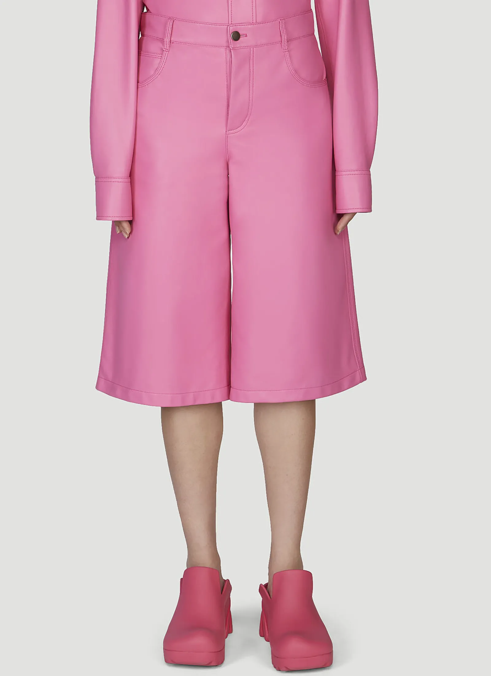 Leather Bermuda Shorts>Bottega Veneta New