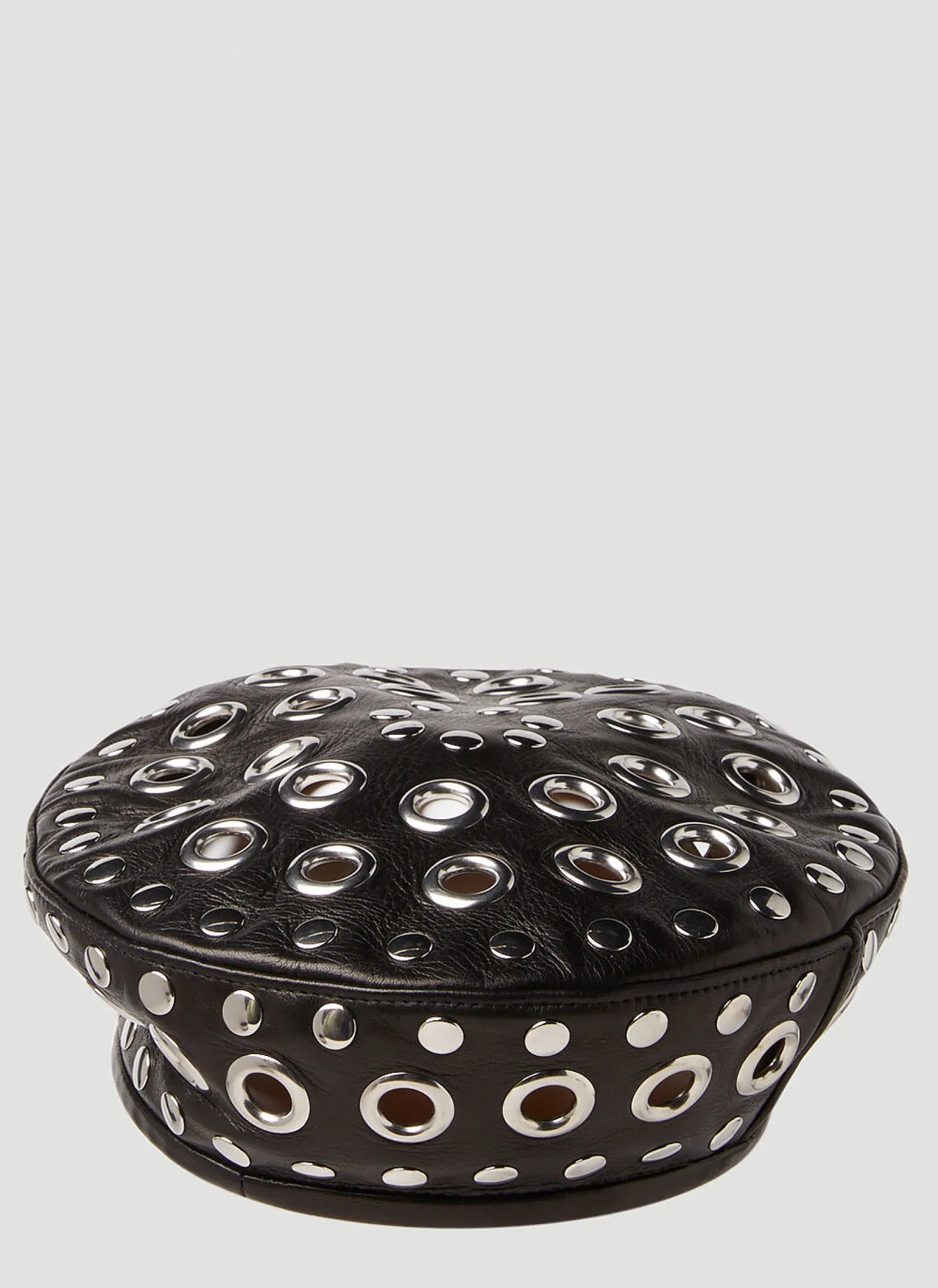 Men Gucci Hats^Leather Embellished Beret