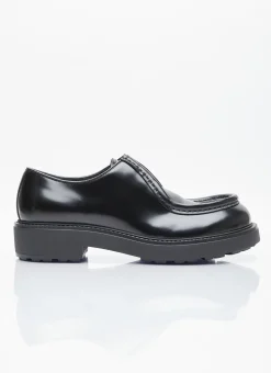 Men Prada Lace Ups^Leather Lace-Up Shoes