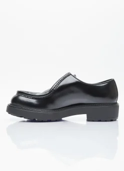 Men Prada Lace Ups^Leather Lace-Up Shoes