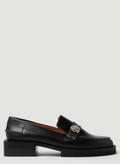 Leather Loafers>GANNI Online